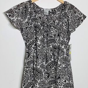 NWT Fred David Lightweight Cotton‎ Paisley Blouse